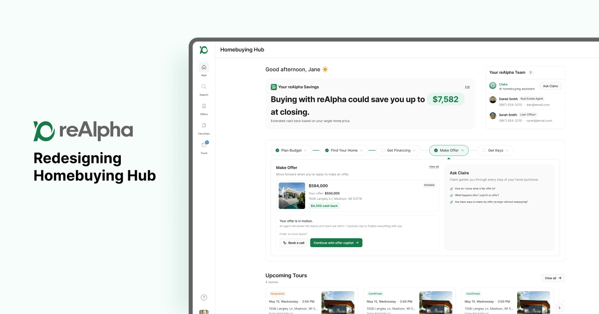 reAlpha - Redesigning Homebuying Hub — cover
